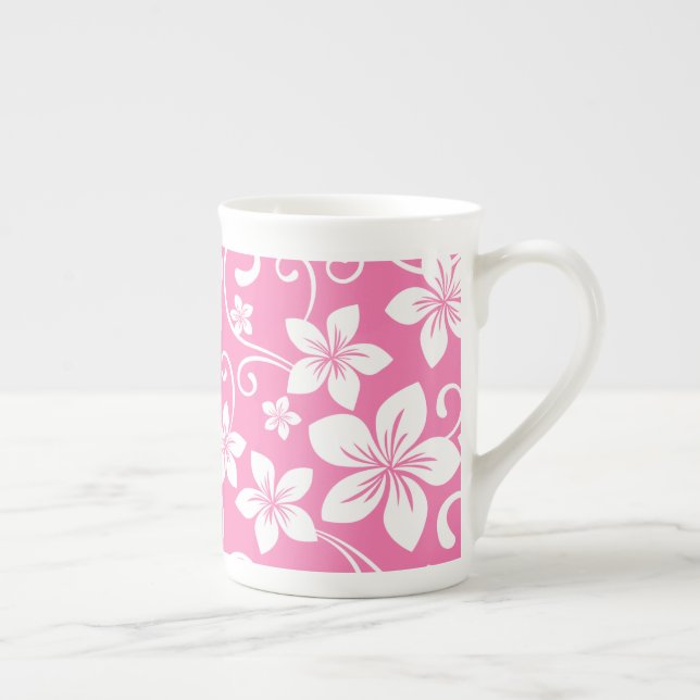 BLUE HAWAII (BUBBLE GUM PINK) BONE CHINA MUG (Right)