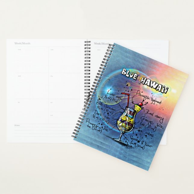 Blue Hawaii Cocktail (#1 of 12 Drink Recipe Sets) Planner (Display)