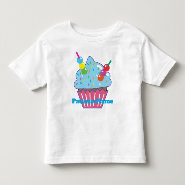 Blue Hawaii CUPCAKE Toddler T-Shirt (Front)