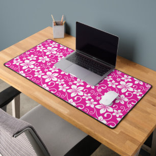 BLUE HAWAII (HOT PINK) DESK MAT