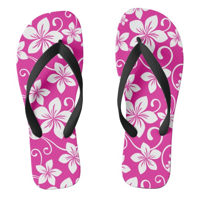 BLUE HAWAII (HOT PINK) JANDALS (Footbed)