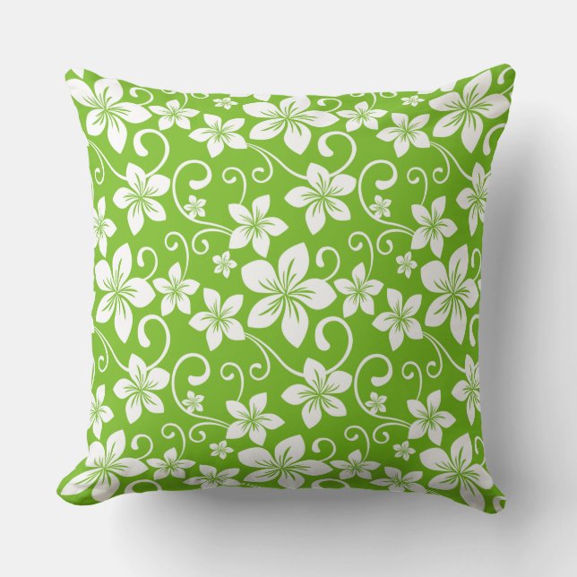 BLUE HAWAII (LIME) CUSHION (Front)
