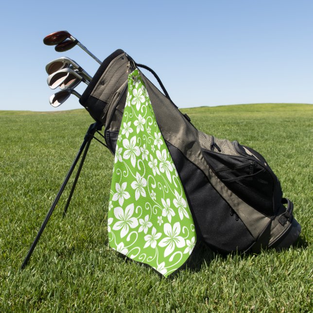 BLUE HAWAII (LIME) GOLF TOWEL (Green)