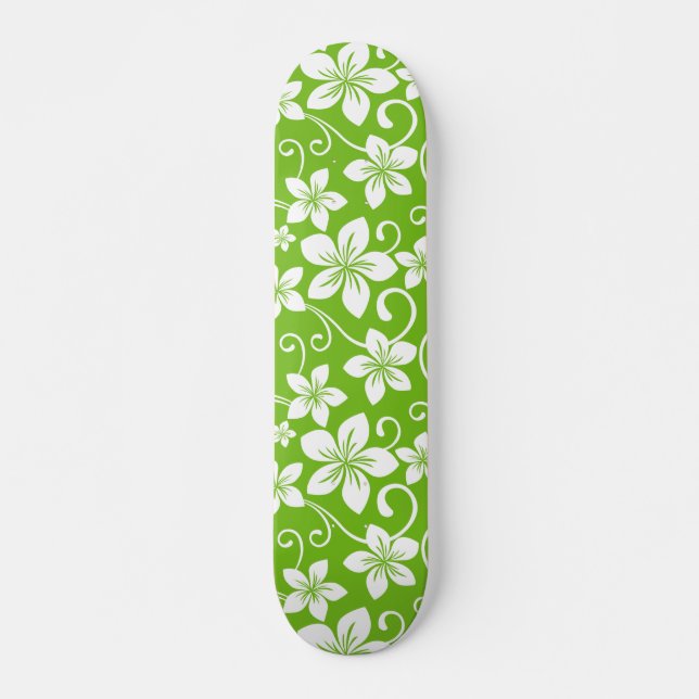 BLUE HAWAII (LIME) SKATEBOARD (Front)