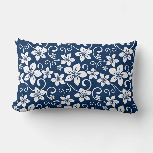 BLUE HAWAII (NAVY BLUE) LUMBAR CUSHION (Front)