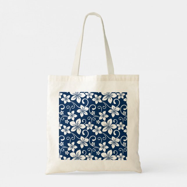 BLUE HAWAII (NAVY BLUE) TOTE BAG (Back)