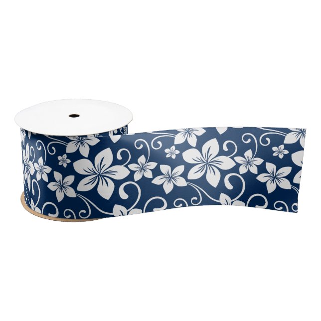 BLUE HAWAII (NAVY) SATIN RIBBON (Spool)