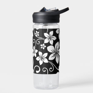 BLUE HAWAII PATTERN IN BLACK WATER BOTTLE