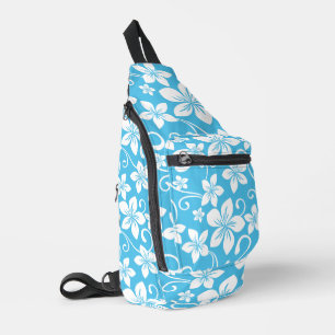 BLUE HAWAII PATTERN IN BLUE SLING BAG