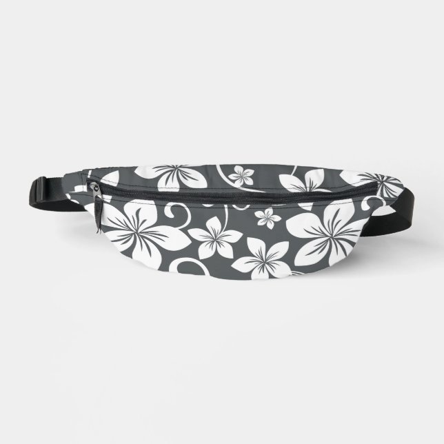 BLUE HAWAII PATTERN IN PEWTER BUM BAGS (Front)
