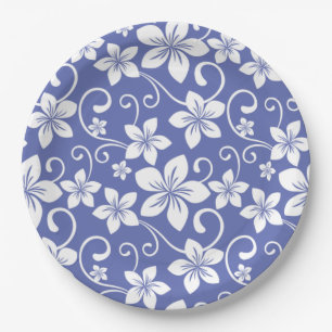 BLUE HAWAII (PERIWINKLE) PAPER PLATE