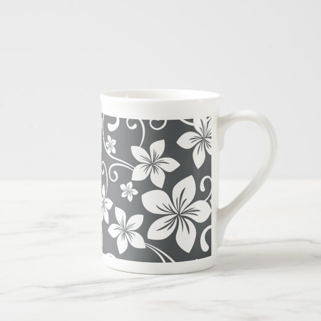BLUE HAWAII (PEWTER) BONE CHINA MUG (Right)