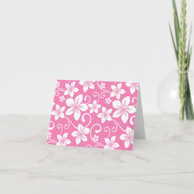 BLUE HAWAII (PINK) THANK YOU CARD (Front)