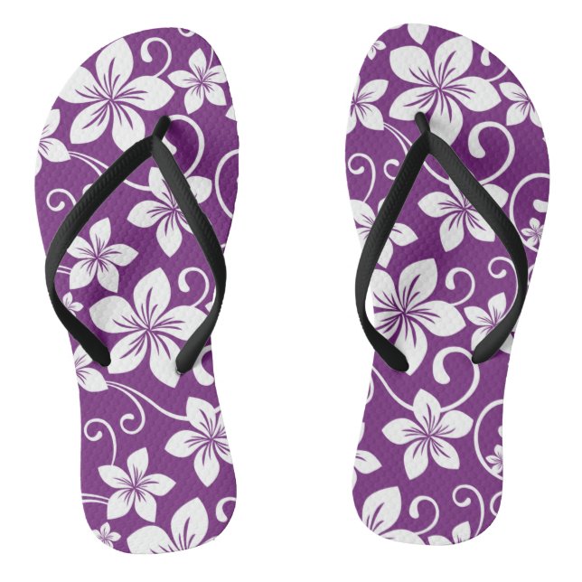 BLUE HAWAII (PLUM) JANDALS (Footbed)