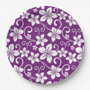 BLUE HAWAII (PLUM) PAPER PLATE