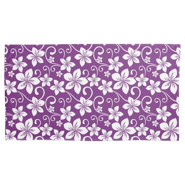 BLUE HAWAII (PLUM) Pillowcase (Front-Left)
