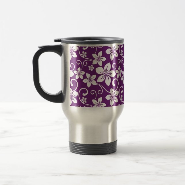 BLUE HAWAII (PLUM) TRAVEL MUG (Left)