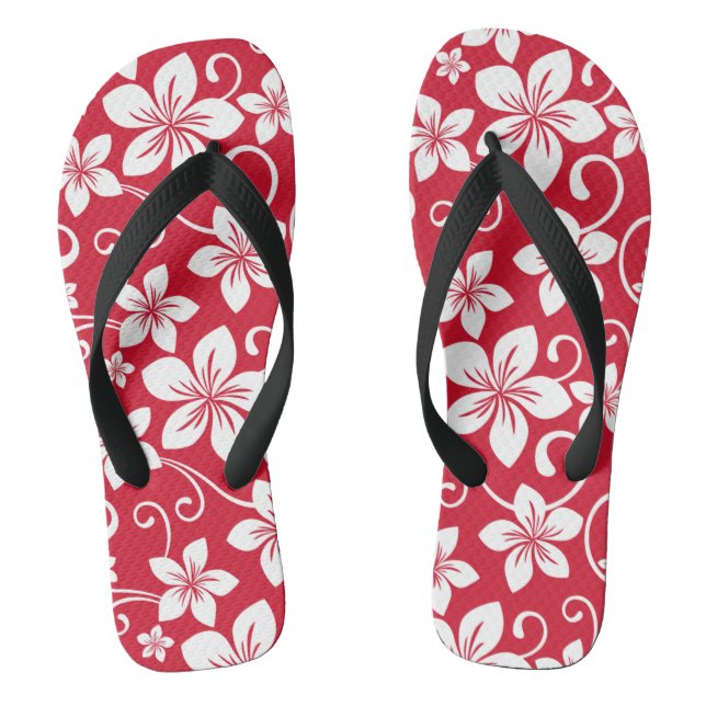 BLUE HAWAII (RED) JANDALS (Footbed)