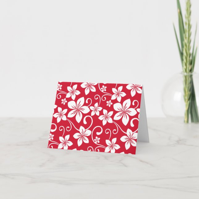 BLUE HAWAII (RED) THANK YOU CARD (Front)