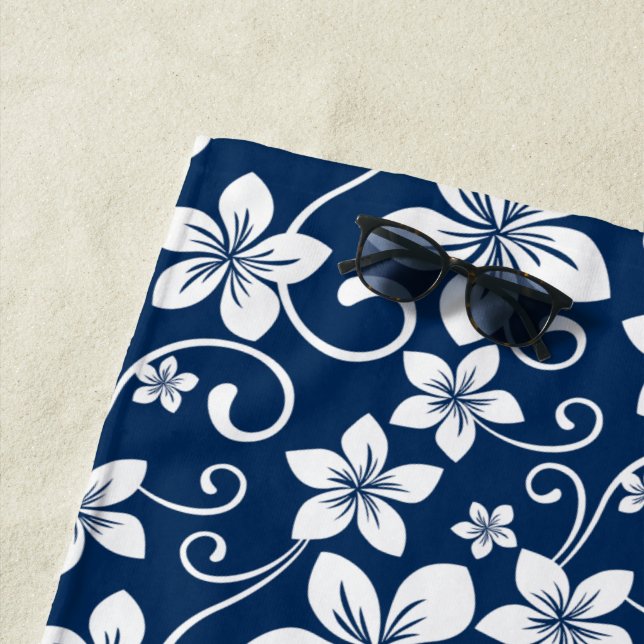 BLUE HAWAII (ROYAL BLUE) BEACH TOWEL (In Situ)