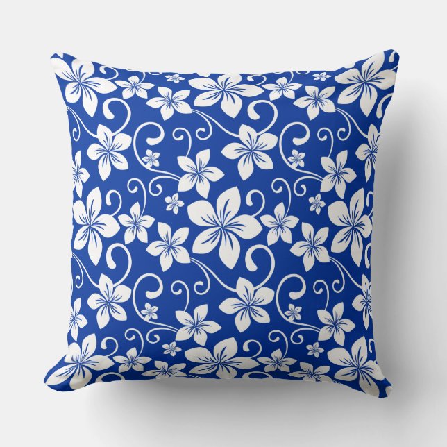 BLUE HAWAII (ROYAL BLUE) CUSHION (Front)