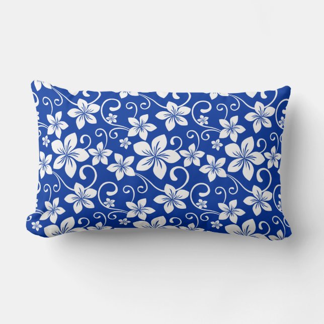 BLUE HAWAII (ROYAL BLUE) LUMBAR CUSHION (Front)