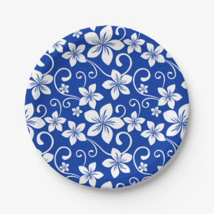 BLUE HAWAII (ROYAL BLUE) PAPER PLATE