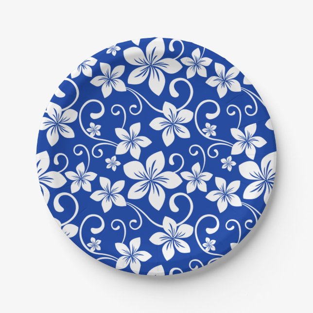 BLUE HAWAII (ROYAL BLUE) PAPER PLATE (Front)