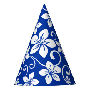 BLUE HAWAII (ROYAL BLUE) PARTY HAT