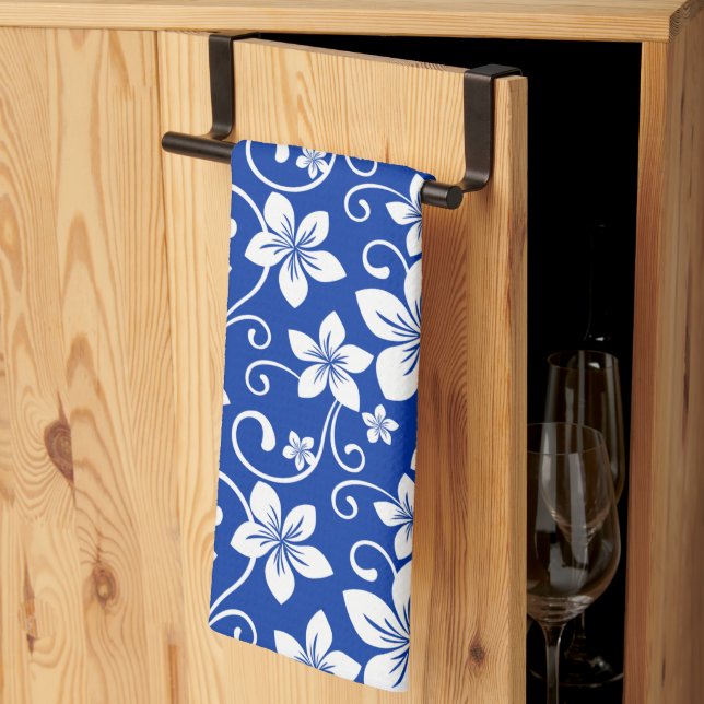 BLUE HAWAII (ROYAL BLUE) TEA TOWEL (Thirds Fold)