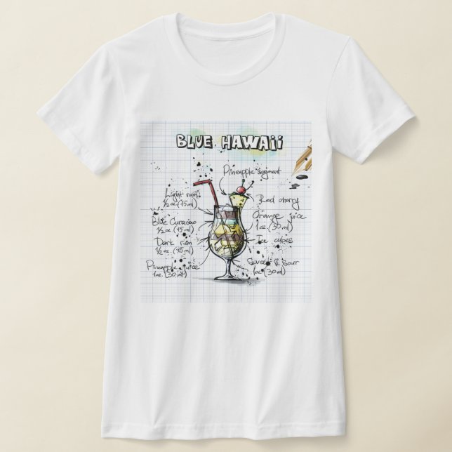 Blue Hawaii T-Shirt (Laydown)