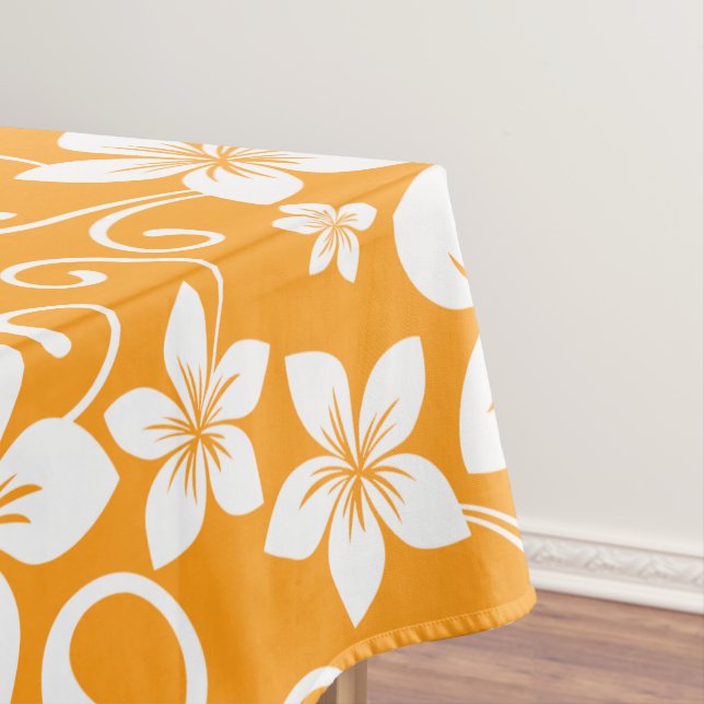 BLUE HAWAII (TANGERINE) TABLECLOTH (In Situ)