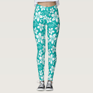 BLUE HAWAII (TEAL) LEGGINGS