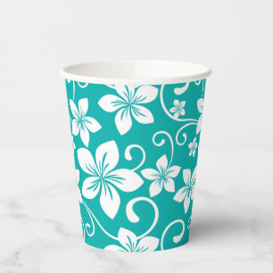 BLUE HAWAII (TEAL) PAPER CUPS