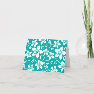 BLUE HAWAII (TEAL) THANK YOU CARD