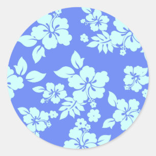 Blue Hawaiian Classic Round Sticker