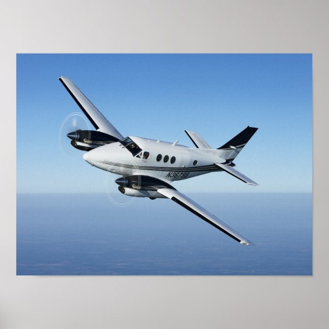 Blue Haze King Air Poster (Front)