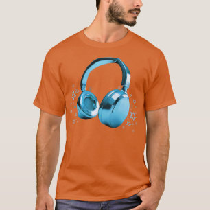Blue Headphones T-Shirt