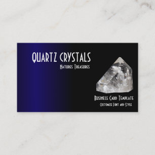 Blue Healing Crystals Quartz Business Card