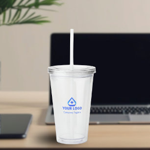 Blue Healthcare Logo Branded Promo Acrylic Tumbler