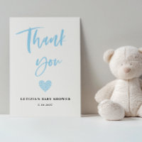 Blue Heart Baby Shower