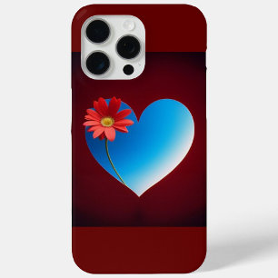 Blue Heart iPhone 15 Pro Max Case