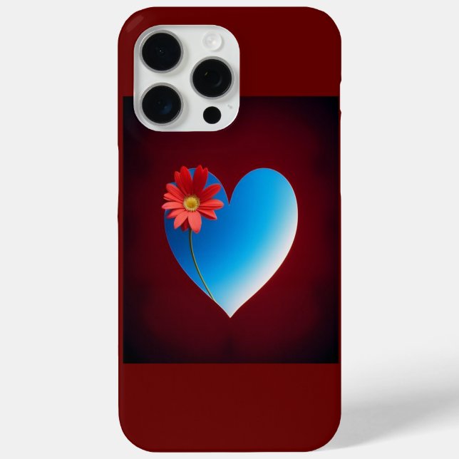 Blue Heart Case-Mate iPhone Case (Back)