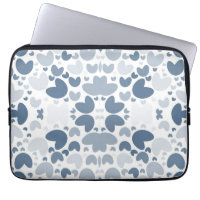 Blue Heart Electronics Bag