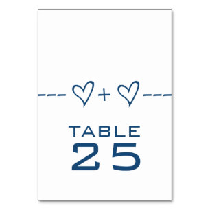 Blue Heart Equation Table Card
