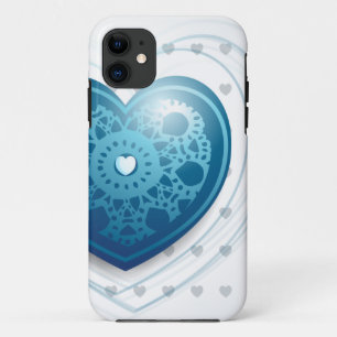 Blue heart, iPhone case