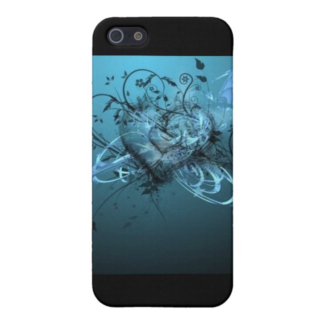 BLUE HEART IPOD CASE (Back)