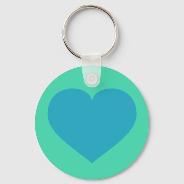 Blue Heart Key Ring (Front)