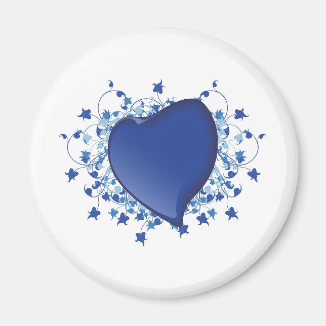 Blue Heart Magnet (Front)