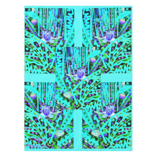 Blue Heart Moon & Wonder Blue Roses Reception  Tablecloth